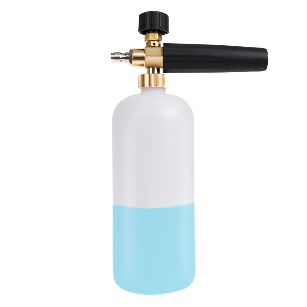 Pressure Washer Foam Gun - 1L Autoreinigungsschaum-Pistole 1/4 Schnellanschluss Einstellbarer Hochdruck-Seifenschaumer