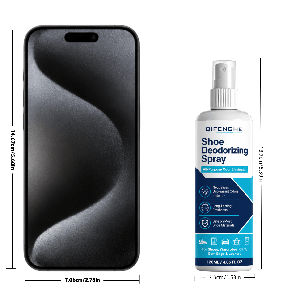 Schuh-Deodorant-Spray 120ml -  – Odor Eliminator Car Bewertung und Preis